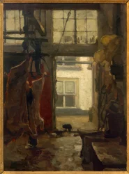 Interior de un matadero