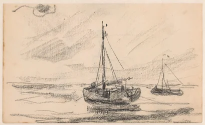 Dos barcos de pesca en el mar