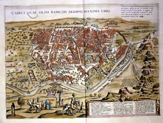 El Cairo. Atlas por Wilhelm Blaeu, Ámsterdam 1630.