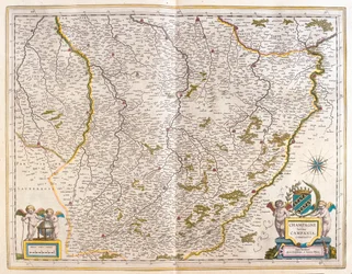 Champagne, en "Theatrum Orbis Terrarum, sive Atlas Novus" de Willem Blaeu, Amsterdam