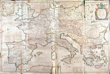 Europa y Asia occidental, en "Theatrum Orbis Terrarum, sive Atlas Novus" de Willem Blaeu, Amsterdam.
