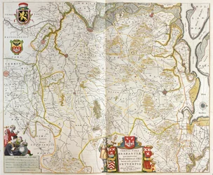 Alemania, Bélgica y Flandes, en "Theatrum Orbis Terrarum, sive Atlas Novus" de Willem Blaeu, Amsterdam.