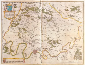 Isla de Francia, en "Theatrum Orbis Terrarum, sive Atlas Novus" de Willem Blaeu, Amsterdam