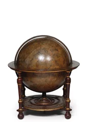 Gran par de globos de biblioteca, el terrestre 1645/48, el celeste después de c.1630