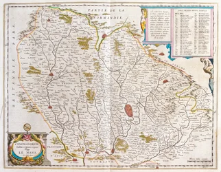 Maine, en "Theatrum Orbis Terrarum, sive Atlas Novus" de Willem Blaeu, Amsterdam