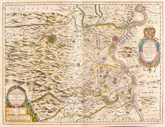 Orange y Avignon, en "Theatrum Orbis Terrarum, sive Atlas Novus" de Willem Blaeu, Amsterdam