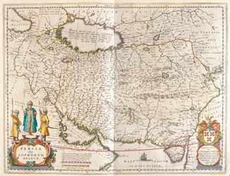 Imperio Persa, en "Theatrum Orbis Terrarum, sive Atlas Novus" de Willem Blaeu, Amsterdam.