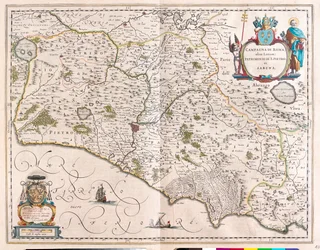 Roma, Italia, en "Theatrum Orbis Terrarum, sive Atlas Novus" de Willem Blaeu, Amsterdam
