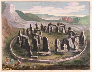 Stonehenge, en "Theatrum Orbis Terrarum, sive Atlas Novus" de Willem Blaeu, Amsterdam