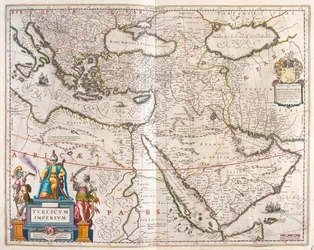 Imperio turco, en "Theatrum Orbis Terrarum, sive Atlas Novus" de Willem Blaeu, Amsterdam
