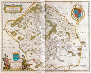 Valois, en "Theatrum Orbis Terrarum, sive Atlas Novus" de Willem Blaeu, Amsterdam
