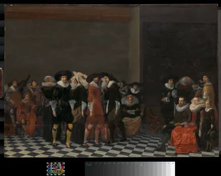 Un banquete de bodas, c.1625 (óleo sobre tabla)