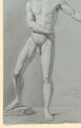 Desnudo masculino de pie, visto de frente (3er premio 1810)