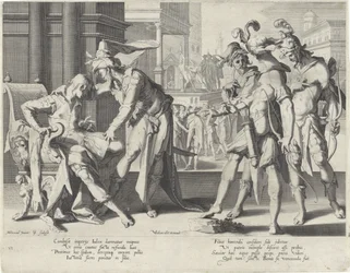 Oordeel van Cambyses Trono de justicia (título de la serie)