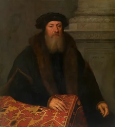 Retrato de hombre (óleo sobre lienzo, transferencia de panel)