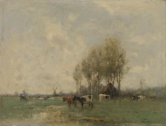 Pradera con vacas