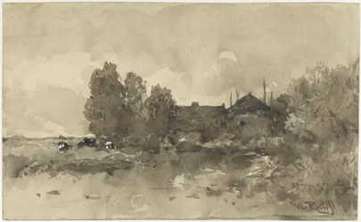 Paisaje con granja