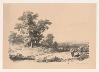 paisaje con dos mujeres