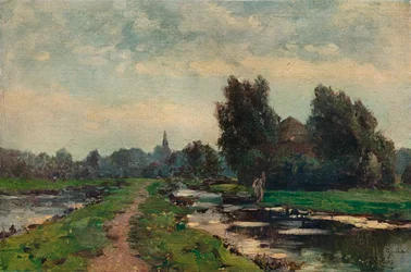 Cerca de Gouda, siglo XIX