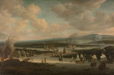 Quema de la flota inglesa cerca de Chatham