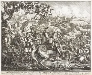 La Batalla de Narva el 19 de noviembre de 1700