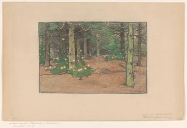 Bosque de árboles de Navidad