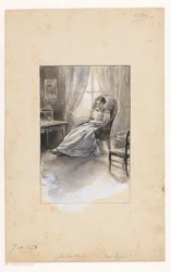 Mujer en un sillón
