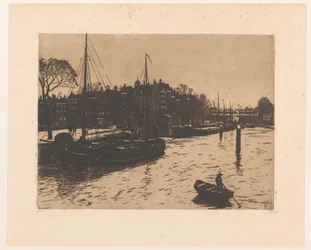 Vista del Leuvehaven en Rotterdam