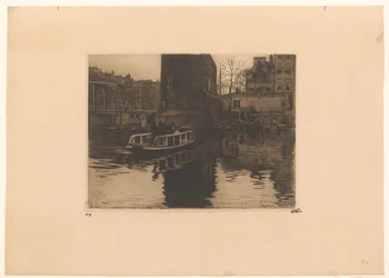 Vista del desembarco en la Montelbaanstoren de Ámsterdam