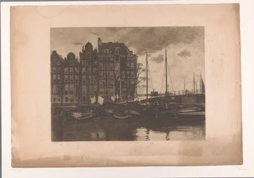 En el interior, Amsterdam, con cera ondeando en los barcos dentro yo