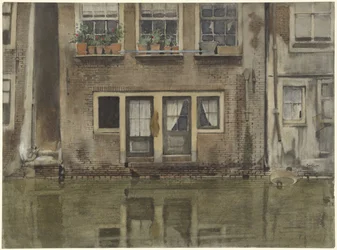 Casas en un canal de Ámsterdam