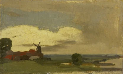 Paisaje con el molino de Wijk bij Duurstede