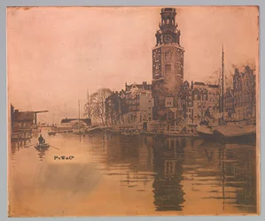 Old Schans con Montelbaanstoren y bote de remos