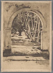 Puerta del Hotel Bellevue, Buitenzorg