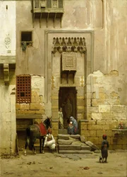 El patio de una casa en El Cairo