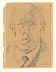 Retrato de un hombre, de frente