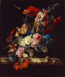 Un jarrón de flores, 1663
