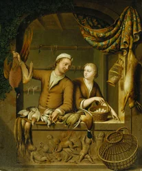 Los vendedores de aves de corral, 1727