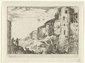 paisaje con ruinas romanas Ruinas romanas (serie 2) (título de la serie)
