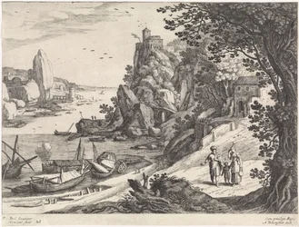 Paisaje con la Expulsión de Agar e Ismael Paisajes italianos (título de la serie)