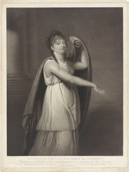Retrato de Johanna Cornelia Ziesenis-Wattier
Ziesenis geb. Wattier, en el carácter de Epicharis (título en el objeto)