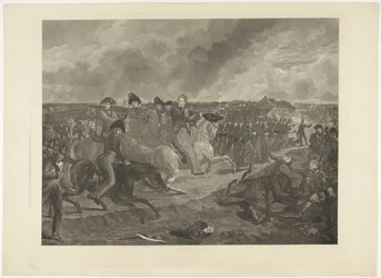 Príncipe de Orange en la batalla de Quatre-Bras, 1815