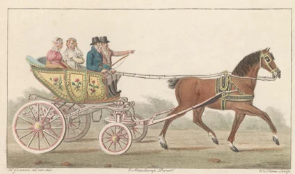 Carrito de juego Zaan, 1824 A Noord-Hollandsch Speelwagentje on the Zaan / Voiture de plaisance, dite Speelwagentje au Zaan (título sobre el objeto)