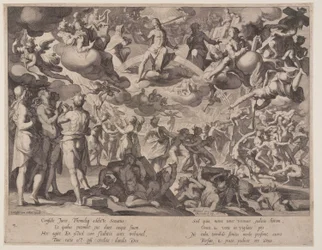 Juicio Final, lámina 13 de Tronos de Justicia (Thronus Iustitiae)