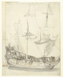 El barco del vicealmirante Witte de With, el Princesse Royale