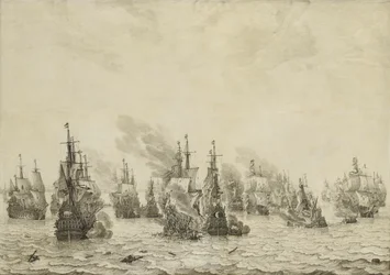La batalla de Livorno (Leghorn)
La batalla naval de Livorno, 14 de marzo de 1653: episodio de la Primera Guerra Marítima Inglesa (1652-54)
