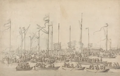 Celebración en el Támesis, cerca de Whitehall