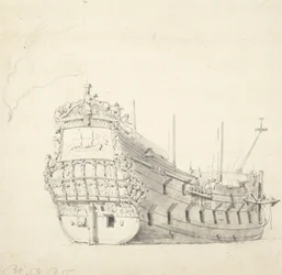 Retrato del "Ijlst" (1653), c.1665 (grafito, aguada gris)