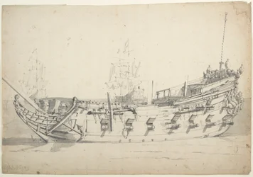 Retrato del "Wulpenburg Amsterdam", c.1659 (grafito, aguada gris)