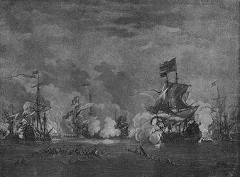 Sir Edward Spragge y Cornelius Tromp, finales del siglo XVII